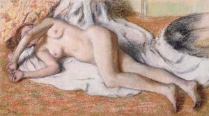 Después del baño o, Desnudo reclinado
